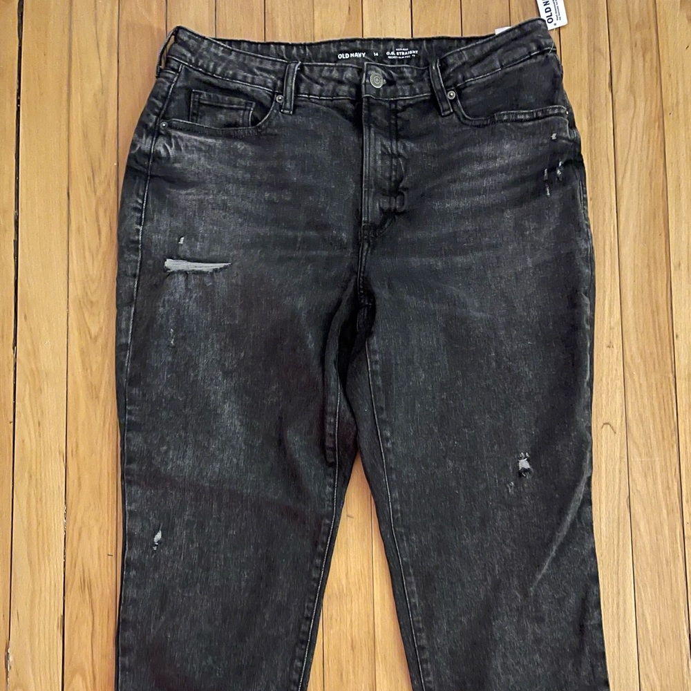 Light Black Straight Jeans